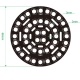 NeoPixel Triple-Ring Board with 44 Thru-Hole LEDs - 66mm Diameter