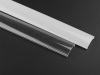 ALU-10 LED Aluminum Channel - Surface - For Strips Up To 20mm - Silver - 1m / 2m - Frosted Lens