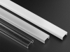 ALU-1602 LED Aluminum Channel - Surface - For Strips Up To 17mm - Silver - 1m / 2m - Frosted Lens