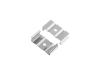 ALU-2006 LED Aluminum Channel - Surface - For Strips Up To 27mm - Silver - 1m / 2m - Frosted Lens