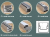 ALU-2121D LED Aluminum Channel - Surface - For Strips Up To 12mm - 1m / 2m - Frosted Lens