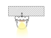 ALU-2402 LED Aluminum Channel - Surface - For Strips Up To 23mm - Silver - 1m / 2m - Frosted Lens