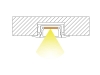 ALU-2810-R LED Aluminum Channel - Recessed - For Strips Up To 12mm - Silver - 1m / 2m - Frosted Lens