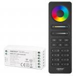 MiBoxer Wireless LED Strip Controller Optional 8 Zone RF Remote - RGB+CCT LED Strip Light Controller - 6 Amps / Channel - 12-24 VDC