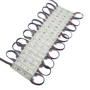 RGB LED Modules - Linear Waterproof 5050 RGB LED Module with 3 SMD LEDs - 20-Pack
