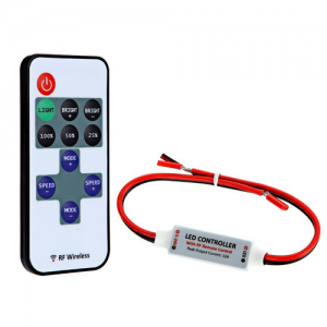 Single Color LED Mini Dimmer with Dynamic Modes - RF Remote