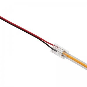 4" Solderless Clamp-On Pigtail Adaptor - 8mm COB LED Strip Lights