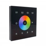 Sunricher RF RGBW 4 x Scene RF Wall Panel Black (Low voltage)