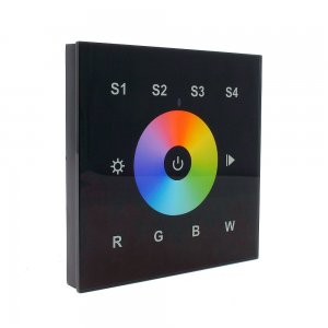 Sunricher RF RGBW 4 x Scene RF Wall Panel Black (Low voltage)