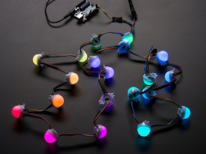 30mm Dots - 12V Digital RGB LED Pixels (Strand of 20) - WS2801