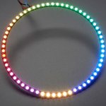 NeoPixel 60 Ring - 5050 RGBW LED w/ Integrated Drivers - Warm White - ~3000K