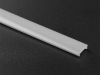 ALU-1215 LED Aluminum Channel - Surface - For Strips Up To 10mm - Silver - 1m / 2m - Frosted Lens