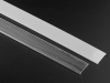 ALU-2601 LED Aluminum Channel - Surface - For Strips Up To 26mm - Silver - 1m / 2m - Frosted Lens