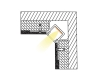 ALU-4615 Drywall LED Aluminum Channel - Recessed - For Strips Up To 12mm - 1m / 2m - Frosted Lens