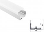 ALU-5550 Aluminum Channel - Surface / Hanging mount - For Strips Up To 44mm - Silver - 1m / 2m