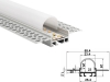 ALU-6528 Stair & Step Aluminum LED Strip Channel for Stairs Lighting