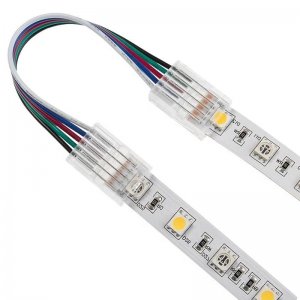 4" Solderless Clamp-On Jumper Connector - 12mm RGBW LED Strip Lights