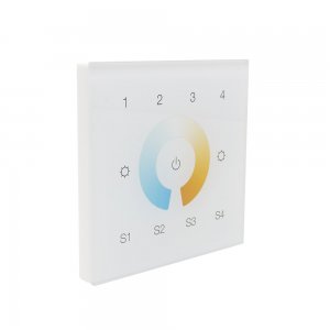 Sunricher DMX Dual Colour (CCT) Four Zone Wall Panel White (Low voltage)