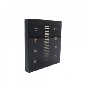 Sunricher RF Single Colour Touch Slider RF Wall Panel Black (Low voltage)