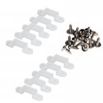 14mm Silicone Mounting Clip and Screws for STW Series Waterproof Strip Lights - 10 Pack - STW12-CLIP