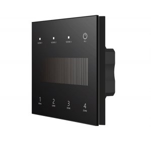 4 Zone single color 100-240VAC Wall Mounted Touch DALI Panel TD1-4SH