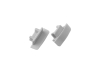 ALU-1204-R LED Aluminum Channel - Recessed - For Strips Up To 12mm - Silver - 1m / 2m - Frosted Lens
