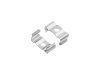ALU-1205 LED Aluminum Channel - Surface - For Strips Up To 12mm - Silver - 1m / 2m - Frosted Lens