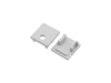 ALU-1415 LED Aluminum Channel - Surface - For Strips Up To 12mm - Silver - 1m / 2m - Frosted Lens