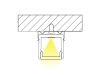 ALU-1516 LED Aluminum Channel - Surface - For Strips Up To 12mm - Silver - 1m / 2m - Frosted Lens