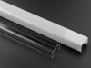 ALU-1604 Aluminum Channel - Surface / Hanging mount - For Strips Up To 17mm - Silver - 1m / 2m - Frosted Lens
