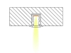 ALU-1815-R LED Aluminum Channel - Recessed - For Strips Up To 10mm - Silver - 1m / 2m - Frosted Lens