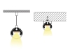 ALU-2020 Aluminum Channel - Surface / Hanging mount - For Strips Up To 17mm - Silver - 1m / 2m - Frosted Lens