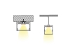 ALU-5550 Aluminum Channel - Surface / Hanging mount - For Strips Up To 44mm - Silver - 1m / 2m