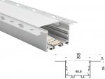 ALU-9035T Drywall LED Aluminum Channel - Recessed - For Strips Up To 40mm - 1m / 2m - Frosted Lens