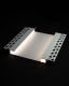 ARC-DSGPB-SI Double Shadow Gap Profile - Recessed - For Strips Up To 10mm - Silver - 1m / 2m - Frosted Lens
