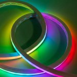 Addressable RGBW Neon LED Strip Light - Dual Bend Neon Flex - IP67 - 20mm Wide - 24V - 5m