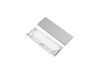 ALU-10235 Aluminum Channel - Surface / Hanging mount - For Strips Up To 80mm - Silver - 1m / 2m - Frosted Lens