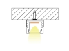 ALU-1103 LED Aluminum Channel - Surface - For Strips Up To 11mm - Silver - 1m / 2m - Frosted Lens
