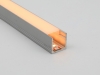 ALU-1516 LED Aluminum Channel - Surface - For Strips Up To 12mm - Silver - 1m / 2m - Frosted Lens