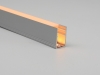 ALU-1525 LED Aluminum Channel - Surface - For Strips Up To 12mm - Silver - 1m / 2m - Frosted Lens