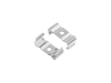 ALU-2525 LED Aluminum Channel - Surface - For Strips Up To 22mm - Silver - 1m / 2m - Frosted Lens