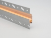 ALU-8115 Drywall LED Aluminum Channel - Recessed - For Strips Up To 12mm - 1m / 2m - Frosted Lens