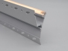 ALU-XK108 Drywall LED Aluminum Channel - Recessed - For Strips Up To 12mm - 1m / 2m - Frosted Lens