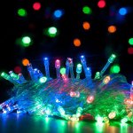 32.8ft 100-LED RGB Christmas String Lights - Waterproof Outdoor LED Christmas Holiday Lights