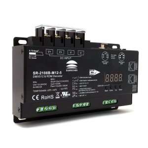 Sunricher DMX Ultra-Pro 12 Channel DMX Decoder with RDM & Master Mode