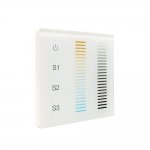 Sunricher RF Dual Colour (CCT) Double Touch Slider RF Wall Panel White (Mains voltage)