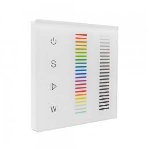 Sunricher DMX 4 x Channel Double Touch Slider Wall Panel White (Low Voltage)
