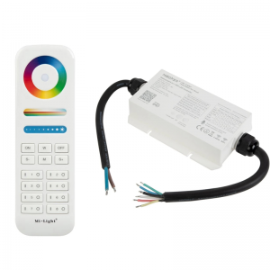 MiBoxer 5-in-1 Waterproof LED Controller - IP67 - 6 Amps/Channel - 12-36 VDC - CCT / RGB / RGB+CCT