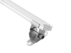 ALU-1205 LED Aluminum Channel - Surface - For Strips Up To 12mm - Silver - 1m / 2m - Frosted Lens