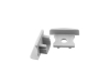 ALU-1207-R LED Aluminum Channel - Recessed - For Strips Up To 12mm - Silver - 1m / 2m - Frosted Lens